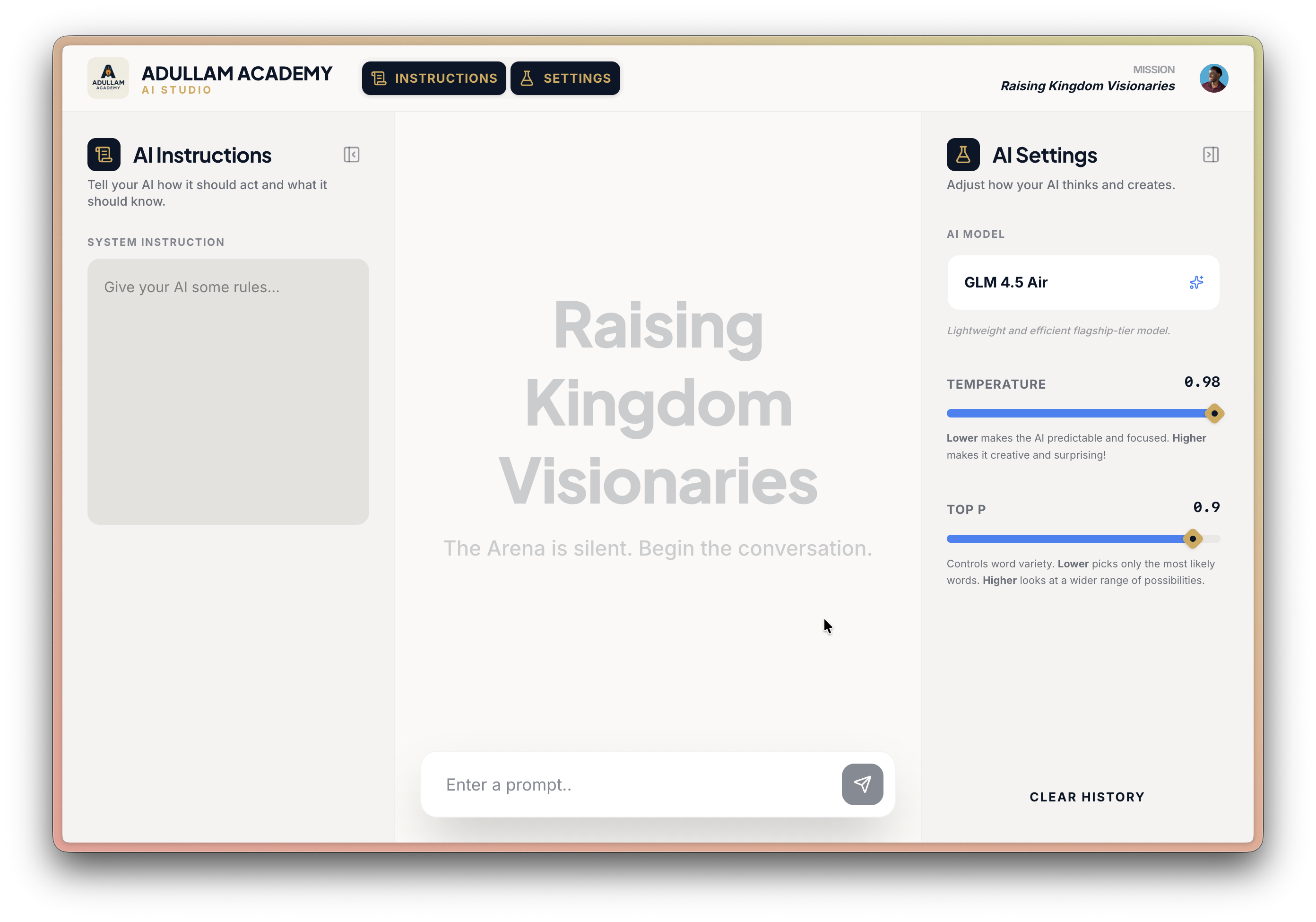Adullam AI Studio